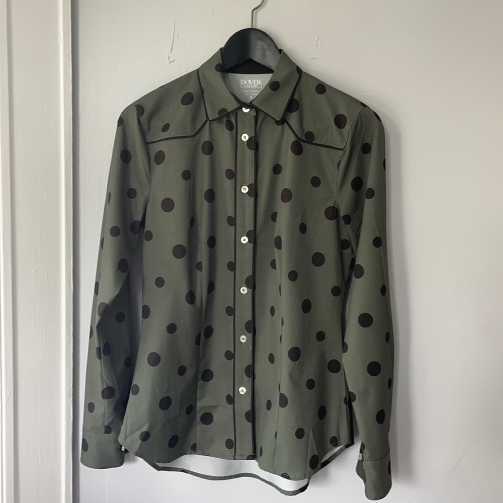 Dover Saddlery® Ladies Button-Down PolkaDot  Shirt